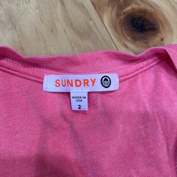 SUNDRY pink tiered Racerback tank maxi dress Sz medium lined anthropologie - Picture 5 of 8